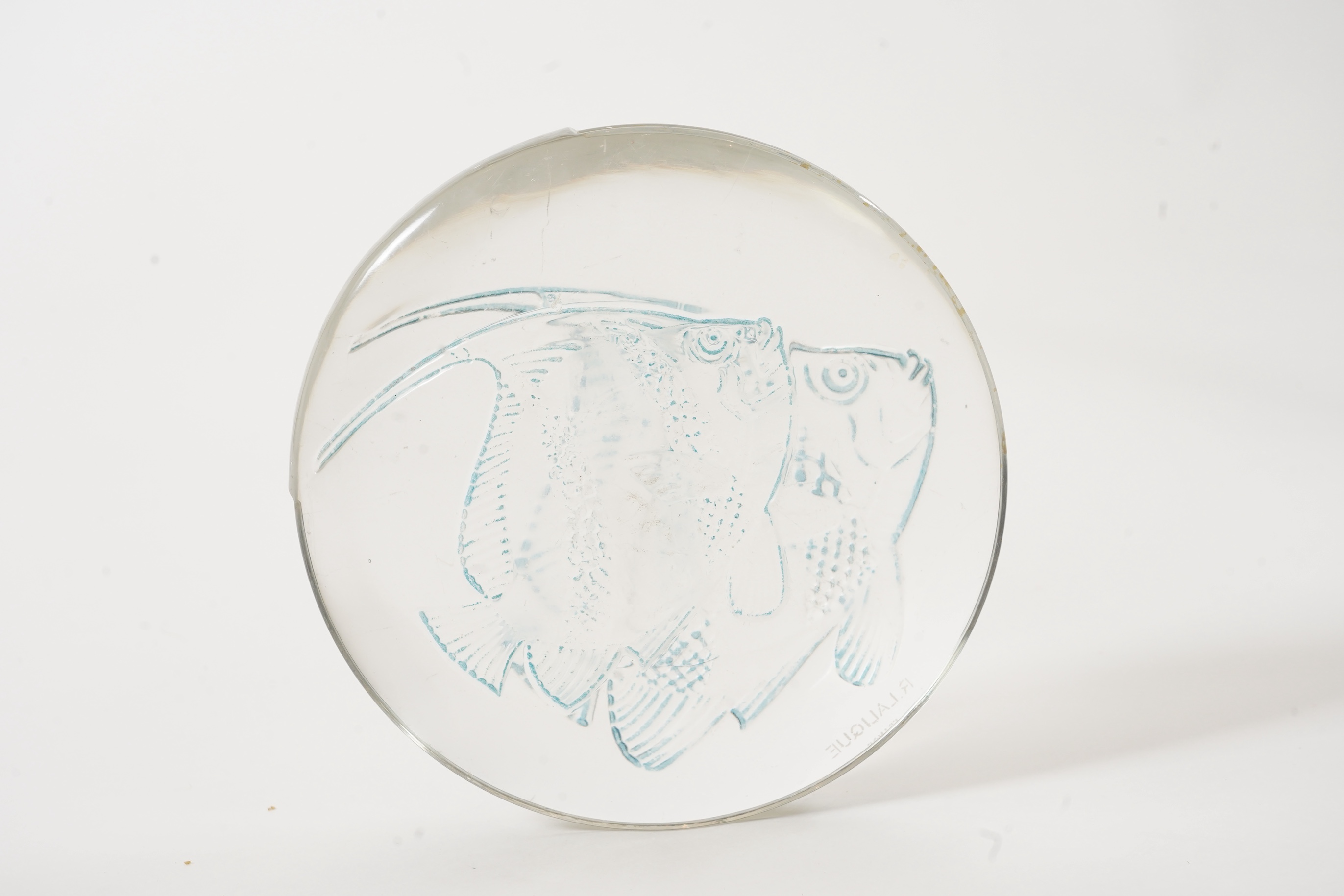 René Lalique: A Lampe De Cheminee 'Poissons'